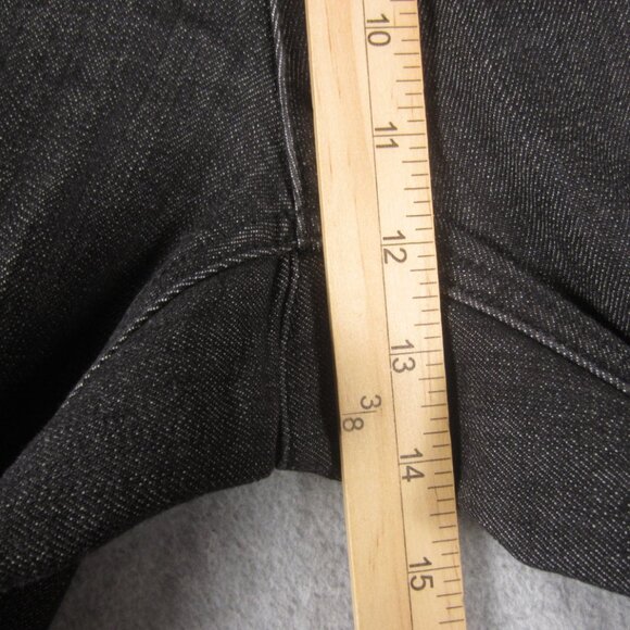 Mossimo Jeans Womens 22W Plus Dark Wash Stretch Trouser Denim Altered Hem - Picture 10 of 15